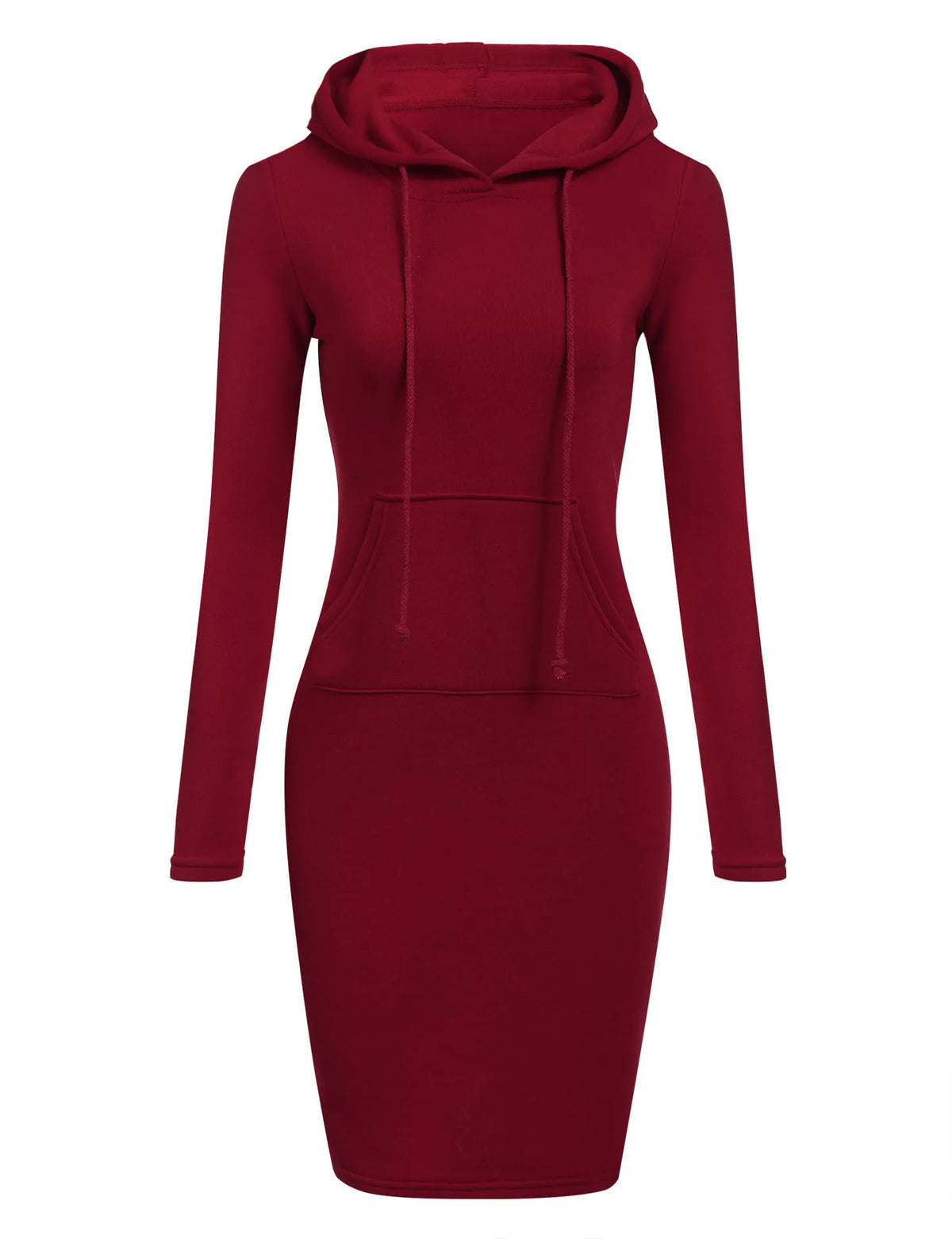Hooded Sweatshirt Dress for Women in Polyester