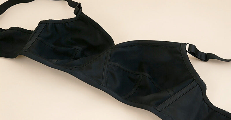 Satin Ultra-Thin Plus Size Bra Without Steel Ring