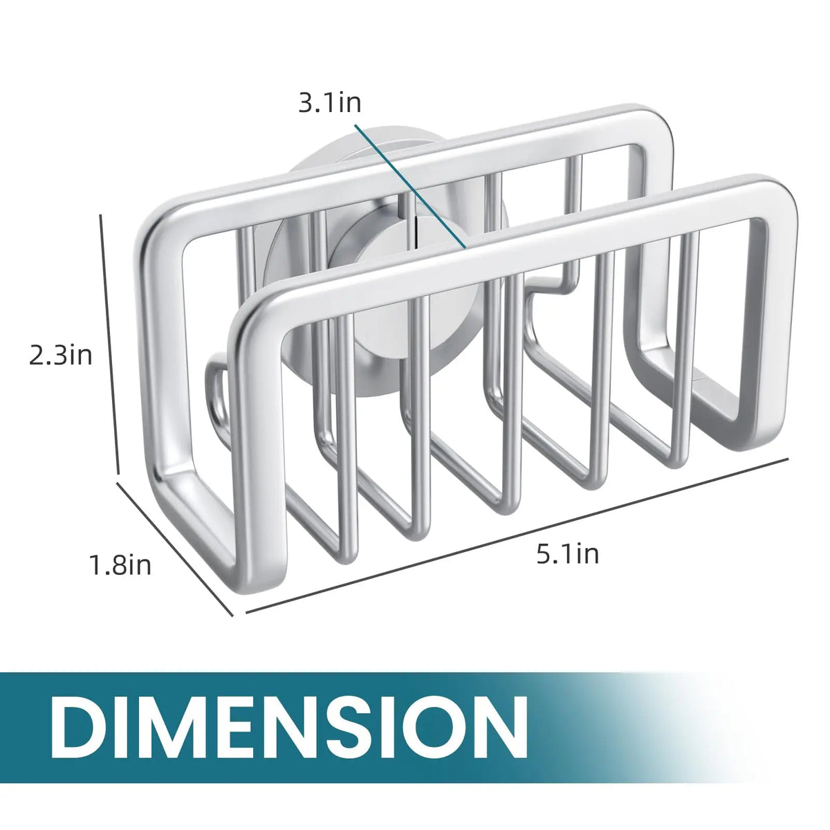 Stainless Steel Sink Sponge Rack Organizer