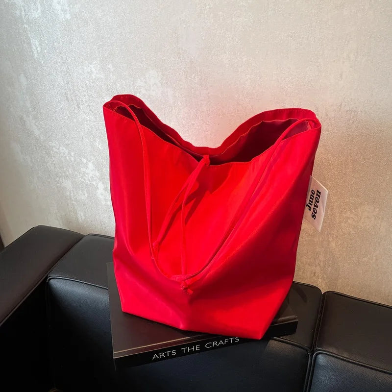 Large Capacity Nylon Tote Shoulder Bag for Women
