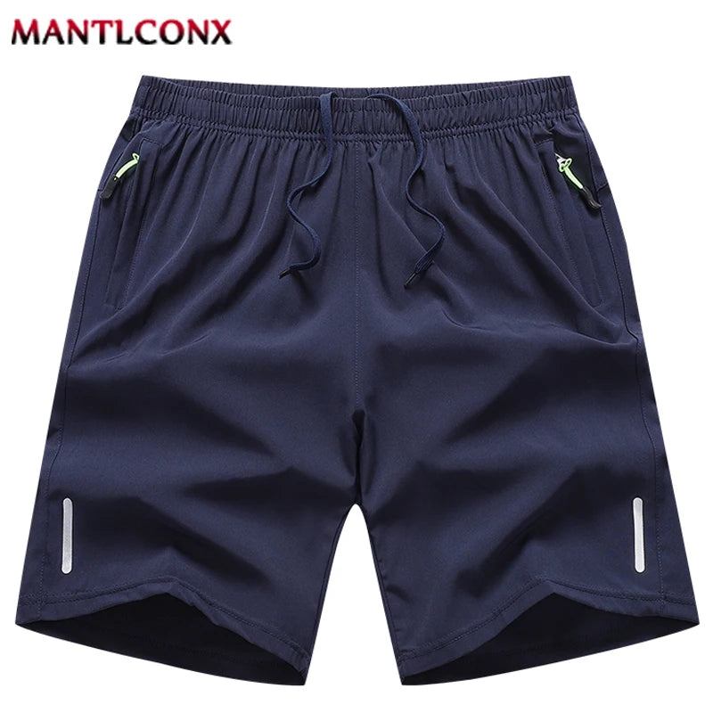 Men's Casual Running Shorts Black Gray Polyester