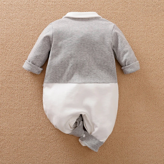 Cotton Long Sleeved Baby Jumpsuit for Boys and Girls