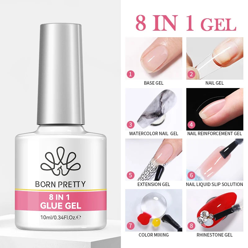 BORN PRETTY 10ml Rubber Gel Top Coat for Nails