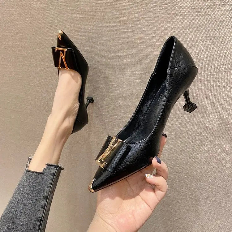 Pointed Toe Stiletto Heels Women's Office Pumps