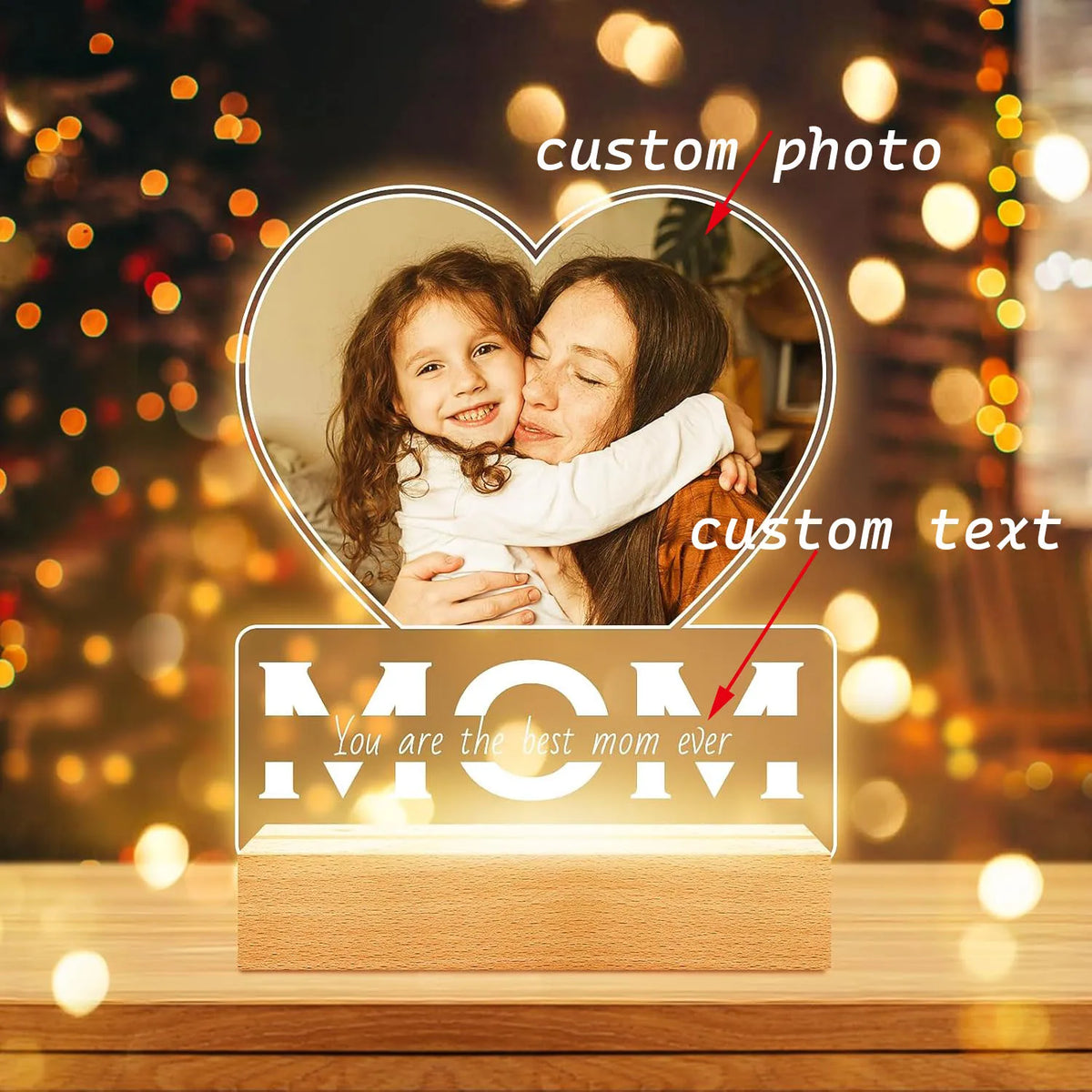 Personalized Acrylic Photo Frame for Couples Anniversary