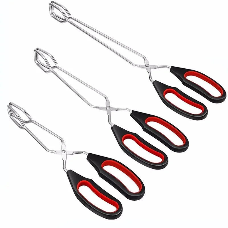 Metal Barbecue Scissor Tongs with Long Handle