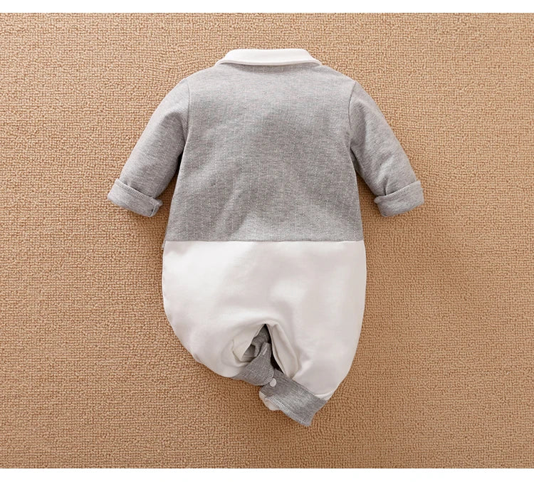Cotton Long Sleeved Baby Jumpsuit for Boys and Girls