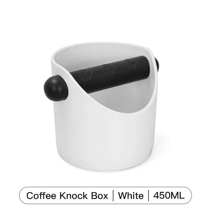Coffee Knock Box Black ABS with Detachable Knock Bar