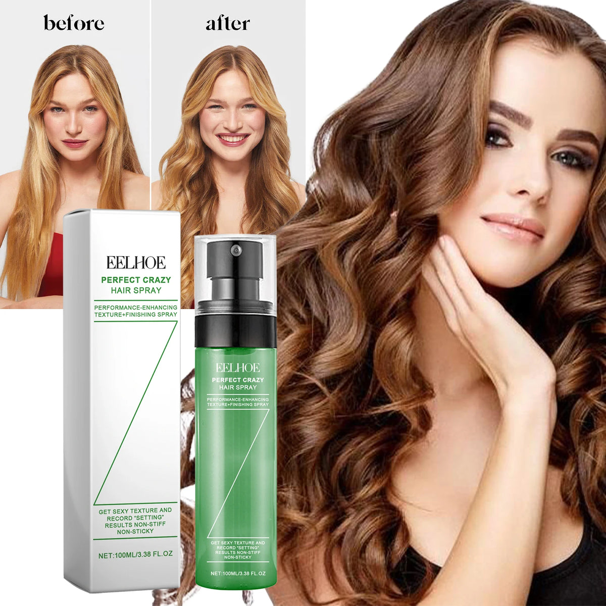 Eelhoe Hair Fluffy Styling Spray 100ML Nourishing Spray