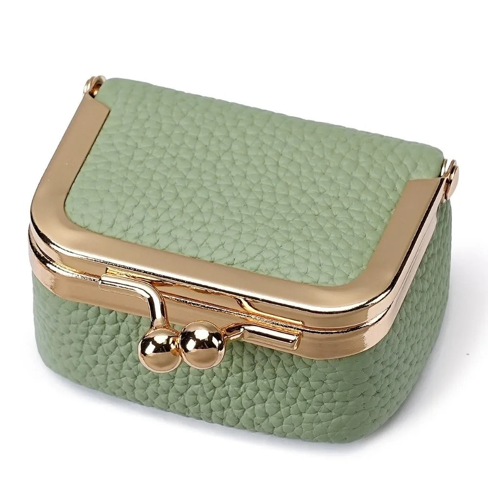 Genuine Leather Coin Purse Mini Small Item Bag