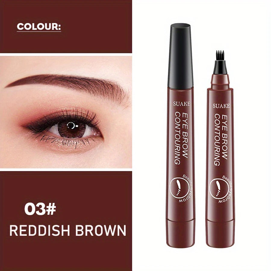 Waterproof Microblading Eyebrow Pen with 4 Split Head