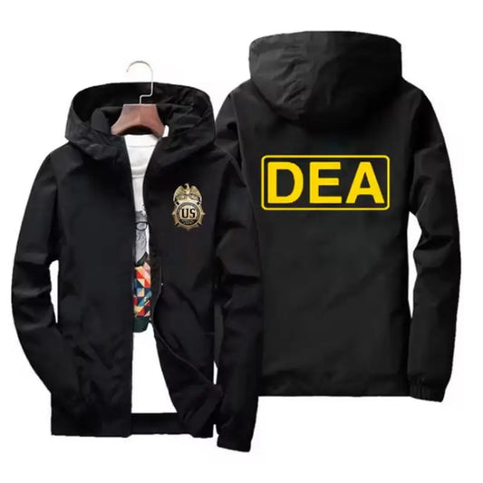 Men's Casual Printed Windbreaker Coat