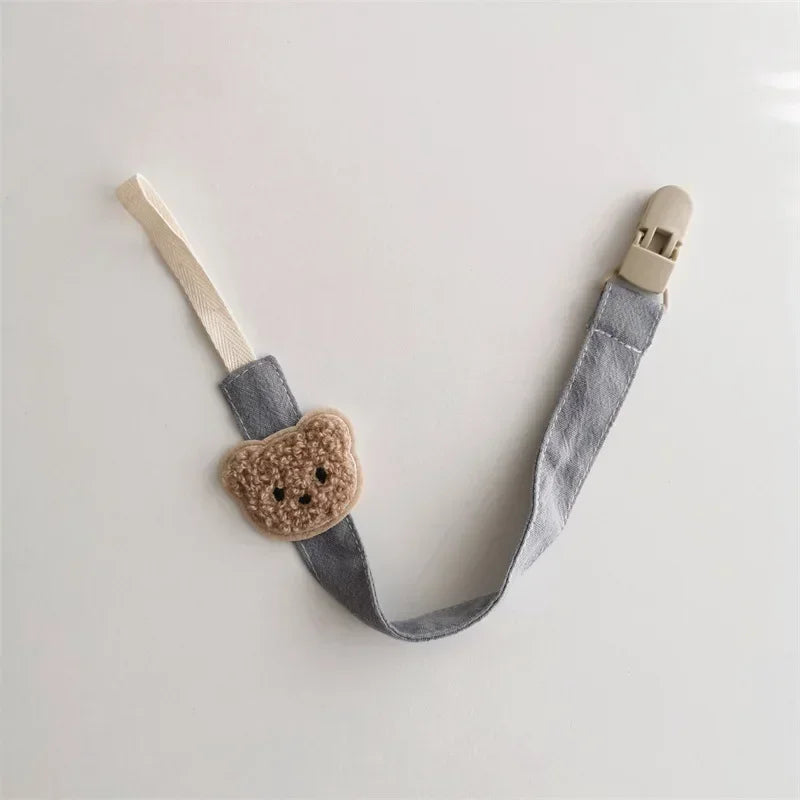 Cute Bear Baby Pacifier Chain Clip Holder