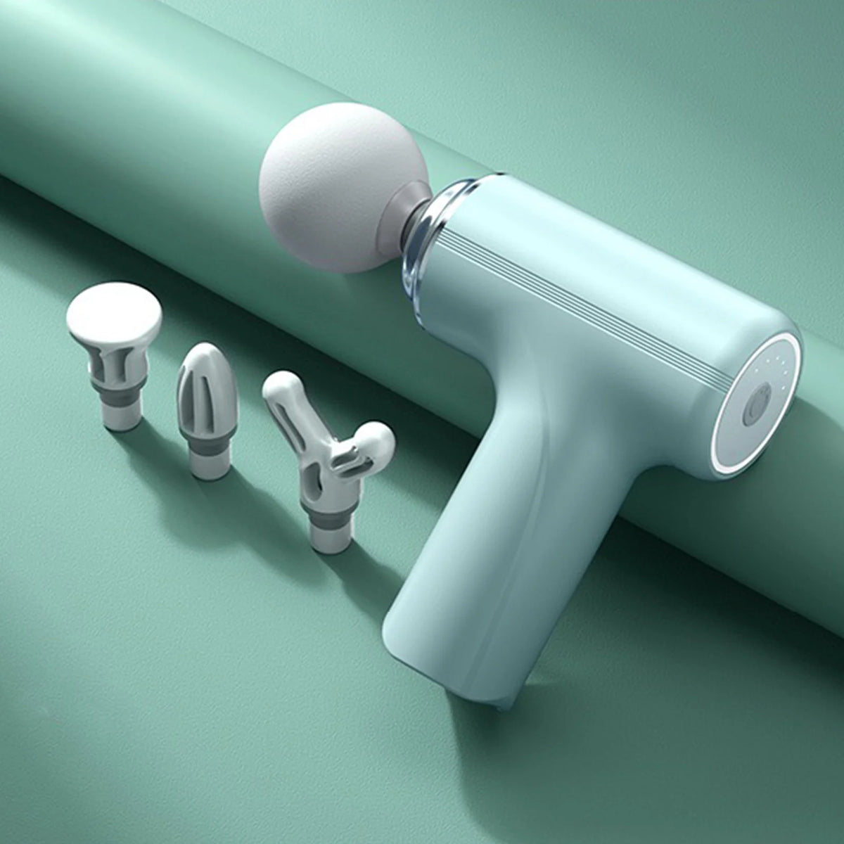 Portable Massage Gun - 4 Heads, 6 Speeds