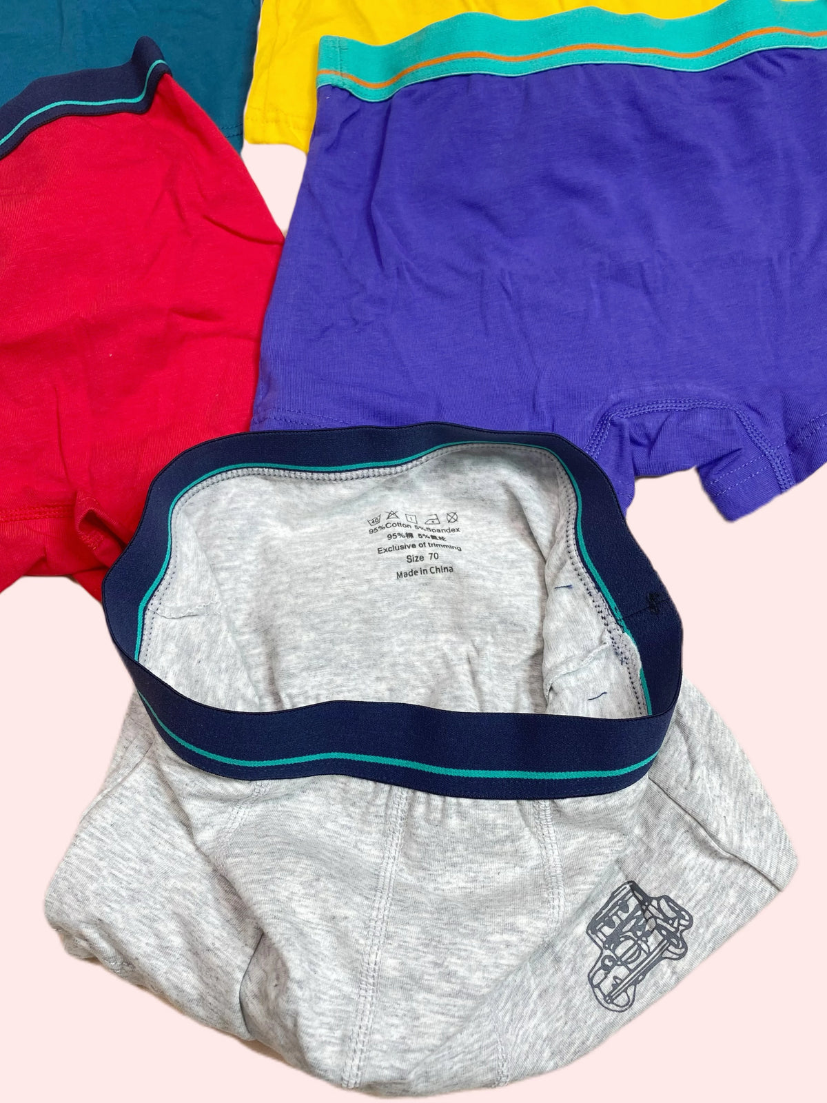 Boys Cotton Boxer Shorts 5-Pack for Ages 7-13