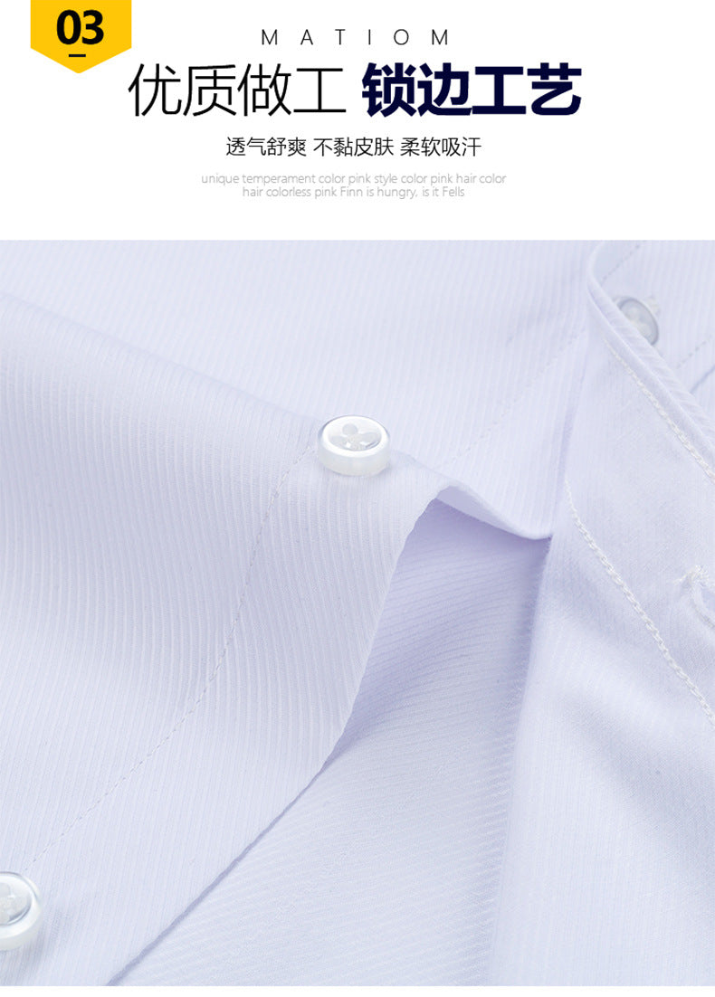 Striped Long-Sleeved Shirt for Men, Cotton Blend, Breathable