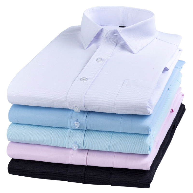 Striped Long-Sleeved Shirt for Men, Cotton Blend, Breathable