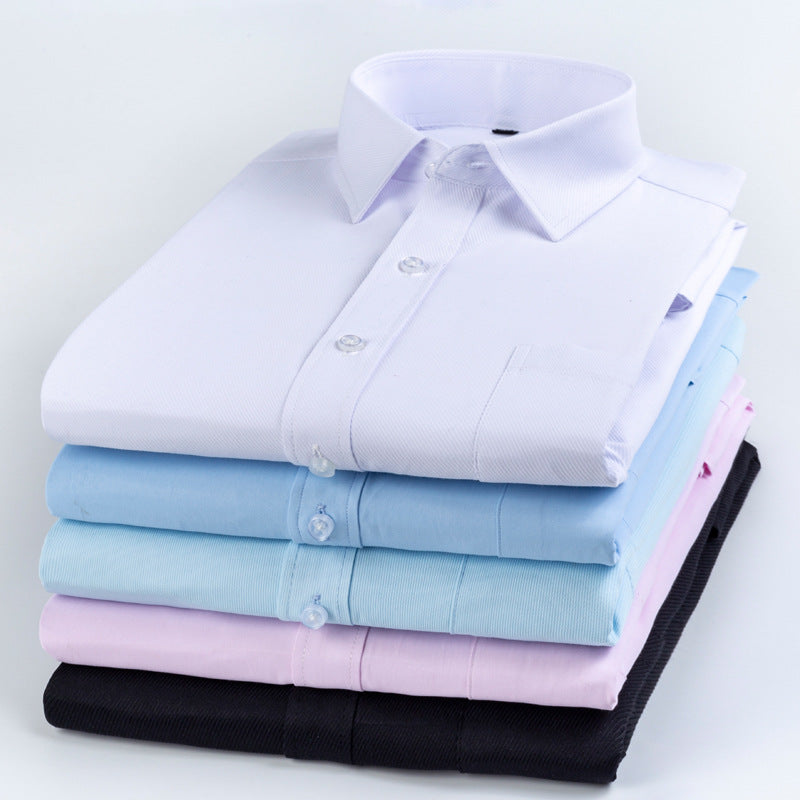Striped Long-Sleeved Shirt for Men, Cotton Blend, Breathable