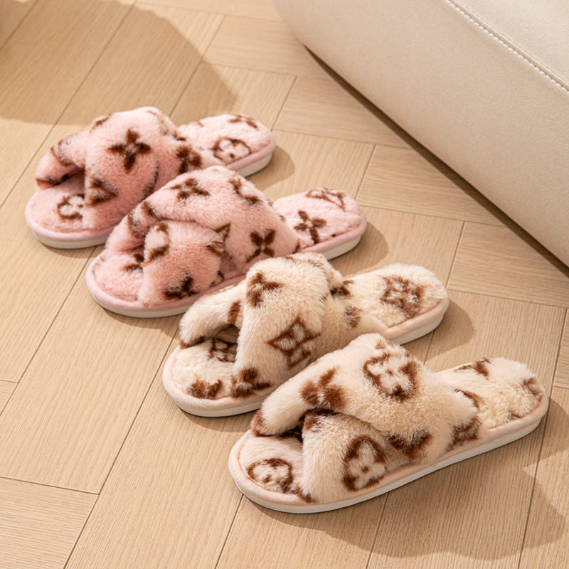 Fluffy Women's Indoor Fuzzy Fur Slippers