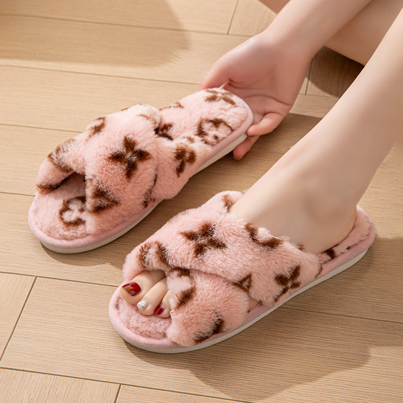 Fluffy Women's Indoor Fuzzy Fur Slippers
