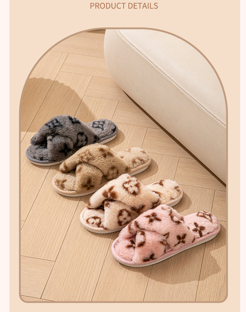 Fluffy Women's Indoor Fuzzy Fur Slippers