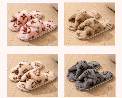 Fluffy Women's Indoor Fuzzy Fur Slippers