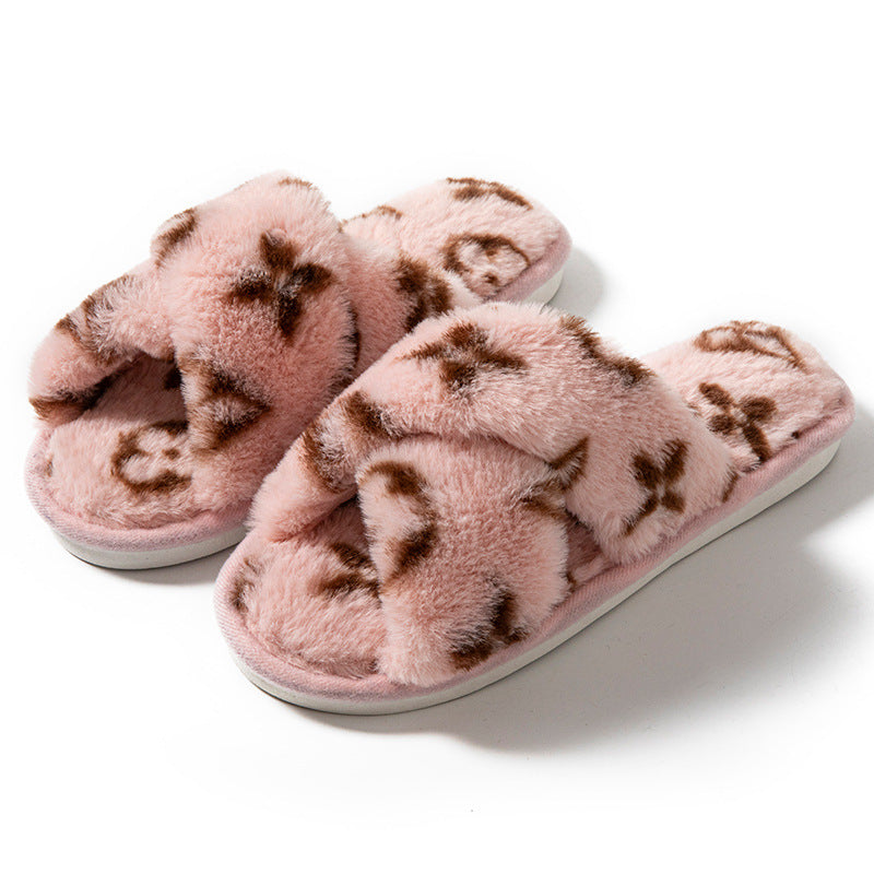 Fluffy Women's Indoor Fuzzy Fur Slippers