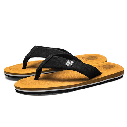 Men's Flip Flops Sandals in Beckham Black EVA