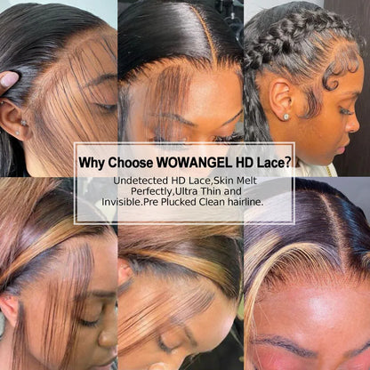 HD Lace Frontal Wig 250% Density Straight Human Hair