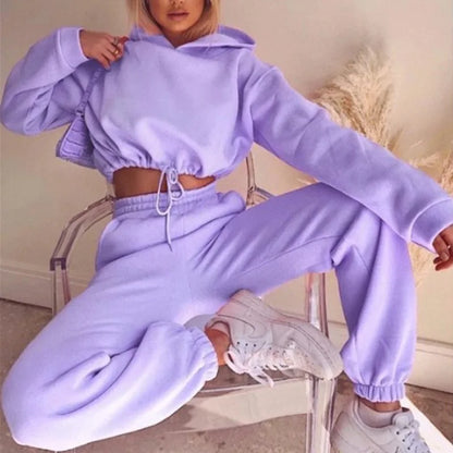 Women's Oversized Hoodie and Sweatpants Tracksuit