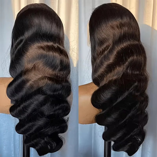 Body Wave Lace Frontal Human Hair Wig 36 Inch Transparent