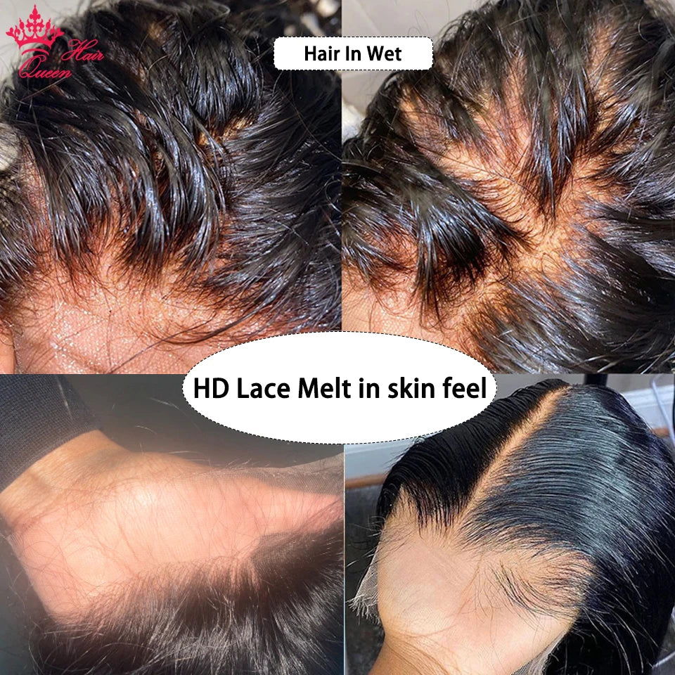 Queen Hair HD Frontal Lace Closure Raw Human Hair