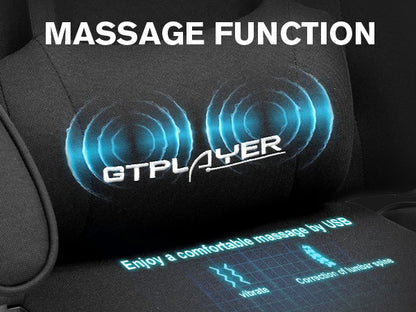 GTPLAYER Gaming Chair with Footrest and Lumbar Support
