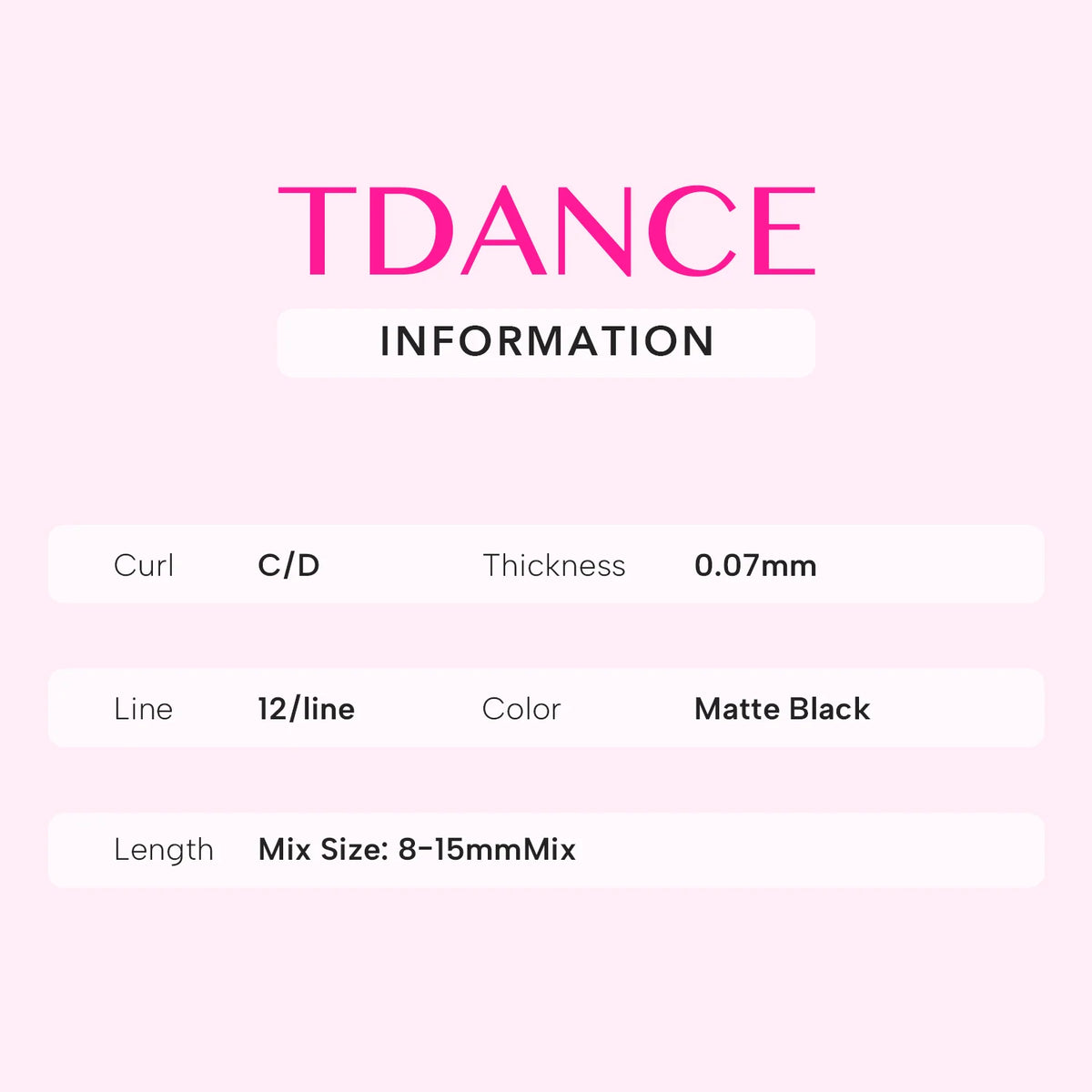 TDANCE U-Shaped 3D Eyelash Extensions