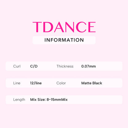 TDANCE U-Shaped 3D Eyelash Extensions