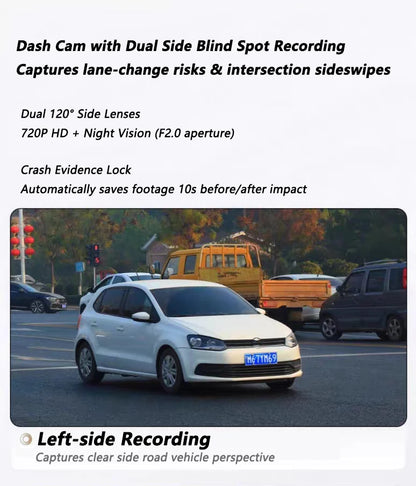 4 Channel WiFi Car DVR Dashcam with 360 Degree Recording