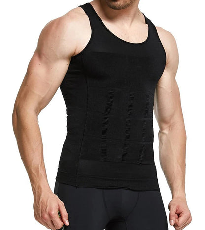 Men's Slimming Vest Body Shaper Corset in Nylon Elastane