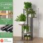 Wooden 6 Tier Plant Stand for Indoor Display