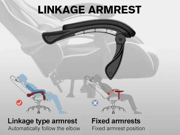 GTPLAYER Gaming Chair with Footrest and Lumbar Support