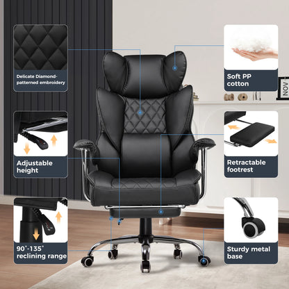 Big and Tall Ergonomic Office Chair with Lumbar Support