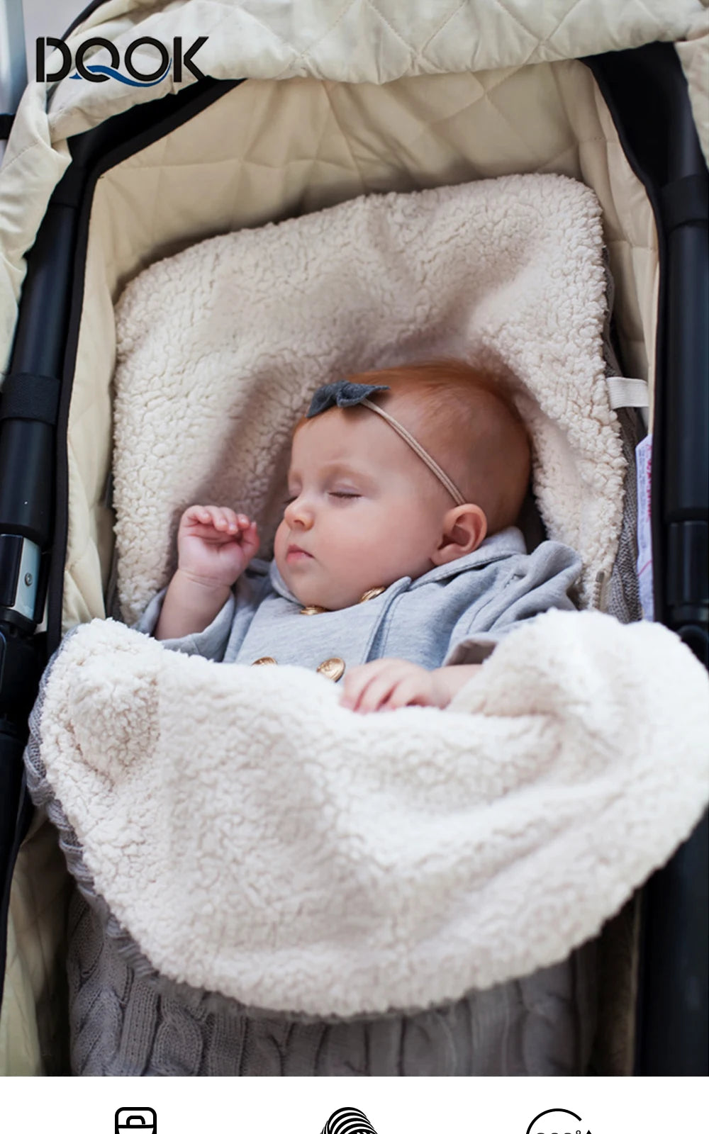 Baby Blanket Soft Cotton Swaddle Wrap for Newborns