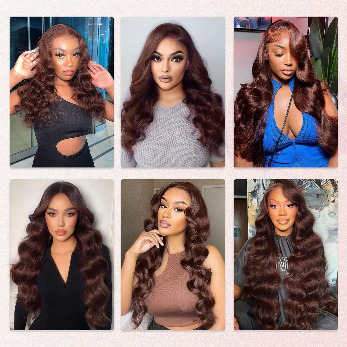 Body Wave Chocolate Brown Lace Front Wig Human Hair