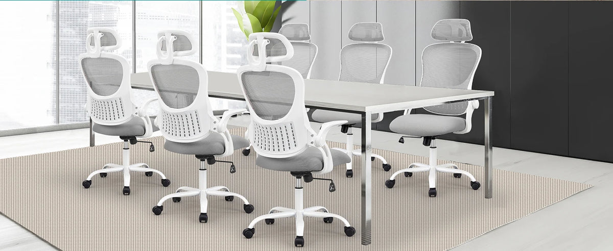 JHK Ergonomic Mesh Office Desk Chair with Adjustable Headrest