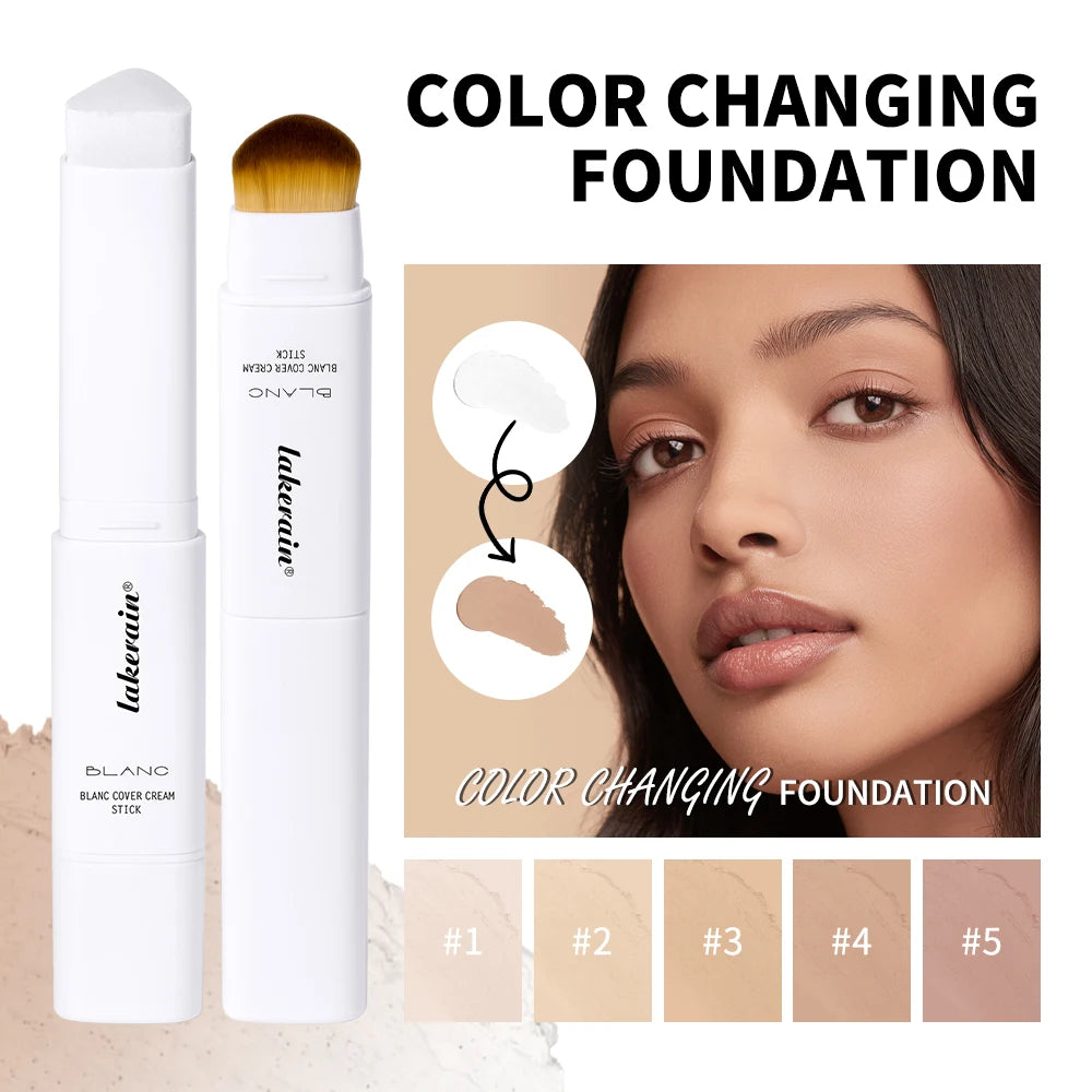 Lakerain Color Changing Foundation Stick Cream Waterproof