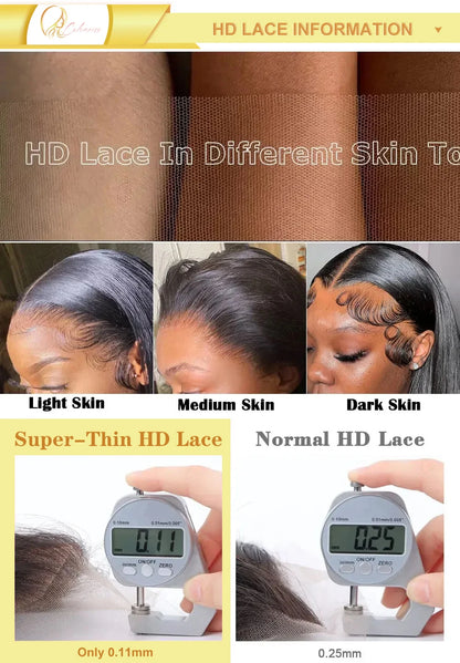 30 Inch Body Wave Human Hair Lace Front Wig