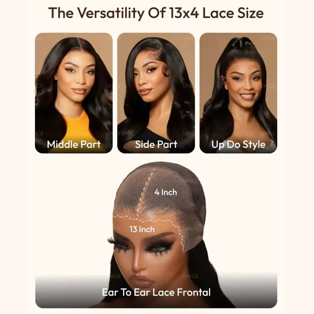 2-in-1 Straight to Water Wave Human Hair Wig