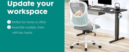 JHK Ergonomic Mesh Office Desk Chair with Adjustable Headrest