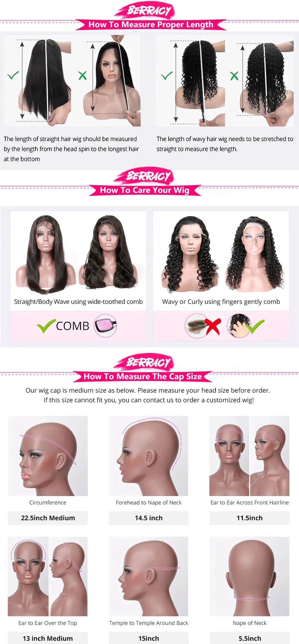 4C Kinky Edges Deep Wave Lace Front Wig Human Hair