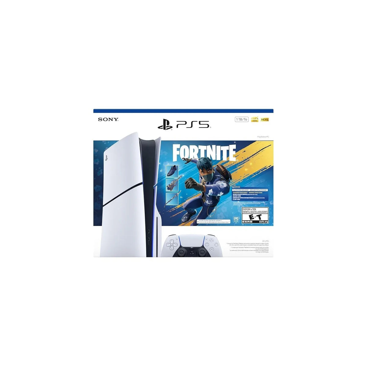 PlayStation 5 Disc Console 1TB Fortnite Bundle