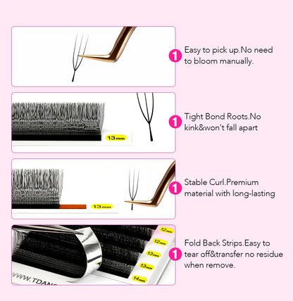 TDANCE U-Shaped 3D Eyelash Extensions